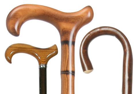 3 wooden handles