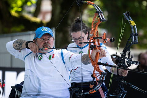 Paralympian Archer ready to fire an arrow