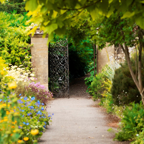 English country garden gate