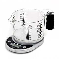 the image shows the talking scales with measuring jug