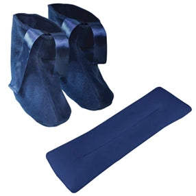 A photo of a microwaveable neck warmer and slipper boots set that you can find on Ability Superstore.