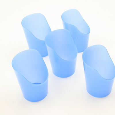 Combo Pack of 9 Flexible Drinking Cups with Nose Mold Cutout, 9 Pc