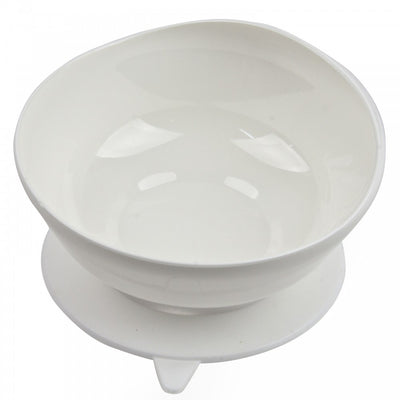 Scooper Bowl with Suction Cup Base : raised edge bowl non-slip base