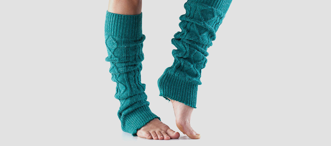 Woman wearing teal leg warmers - 10 Unexpected Socks