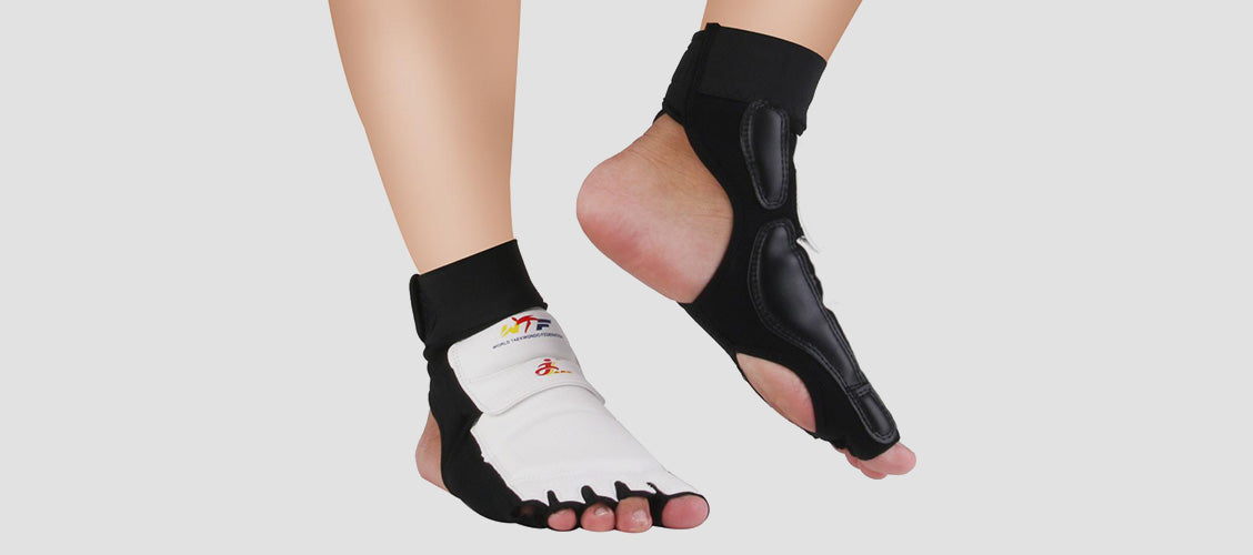 Man wearing martial arts foot protectors - 10 Unexpected Socks