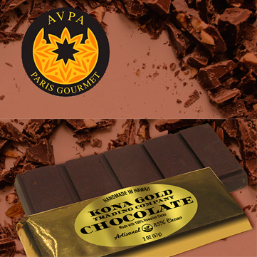 KONA GOLD’S CHOCOLATE BAR WINS DIPLÔME GOURMET IN THE AVPA-PARIS COMPETITION