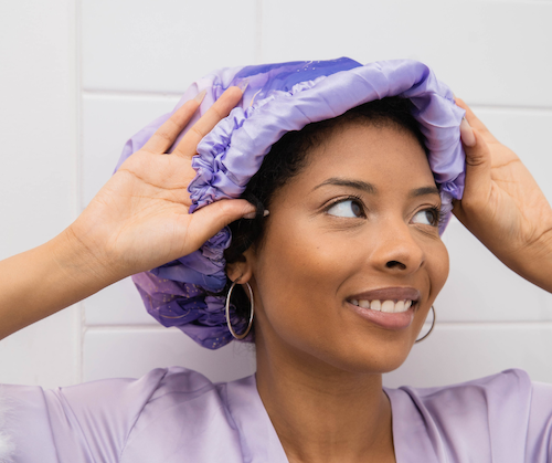 Girls Satin-lined Shower Cap – Always Covered