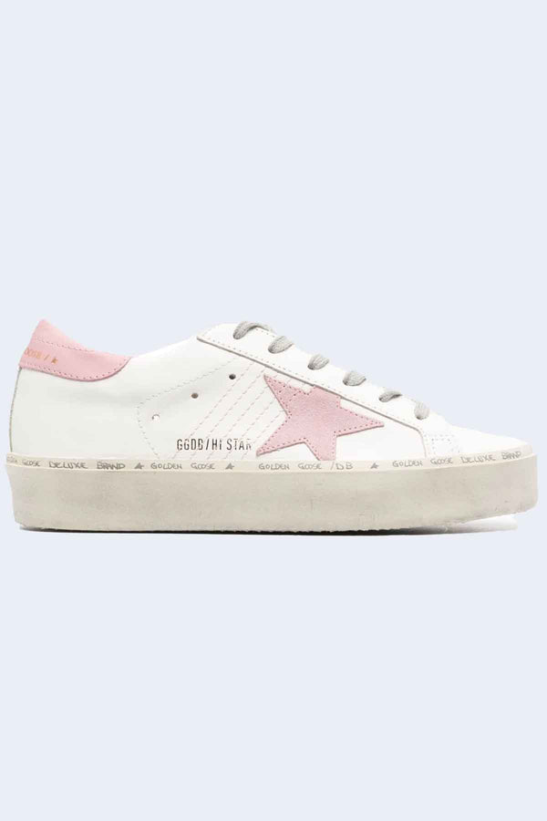 Golden Goose Running-sole Suede Sneakers In Antique Pink Whit