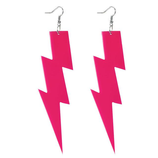 Buy iLoveCos 80s Fancy Dress Accessories Neon Lightning Earrings6 Online  at desertcartINDIA