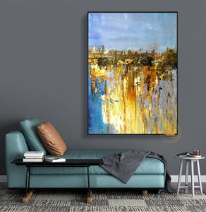 Handmade decorativo canvas moderno abstract living room canvas art landscape oil painting for bedroom picture home decor art