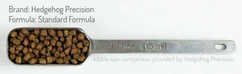 Hedgehog Precision kibble size