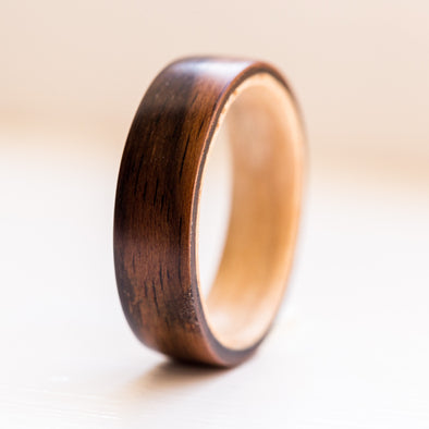 Wooden Ring Box - Walnut – My Roots Jewelry