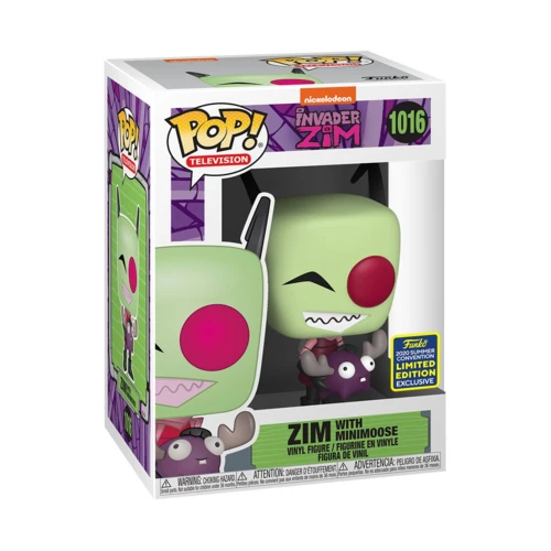 Funko Pop! Television: Invader Zim with Minimoose 2020 Convention Exclusive (with Protector) - ShopPopONLINE