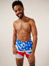 The Braves 5.5" (Classic Lined Swim Trunk) - Image 1 - Chubbies Shorts