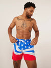 The Braves 5.5" (Classic Lined Swim Trunk) - Image 4 - Chubbies Shorts