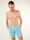 The Domingos Are For Flamingos 7" (Classic Swim Trunk) - Image 4 - Chubbies Shorts