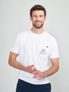 T-Shirt (Neon Dream - White) - Image 2 - Chubbies Shorts
