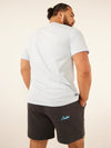 The 24/7, 365 (Pocket T-Shirt) - Light Blue - Image 2 - Chubbies Shorts