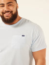 The 24/7, 365 (Pocket T-Shirt) - Light Blue - Image 4 - Chubbies Shorts