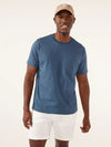 The 24/7, 365 (Pocket T-Shirt) - Navy - Image 4 - Chubbies Shorts