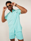 The Big Teal (S/S Oxford Friday Shirt) - Image 1 - Chubbies Shorts