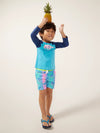 The Dino-mite (Toddler Rashguard) - Image 4 - Chubbies Shorts
