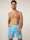 The Dino Delights 7" (Magic Print Classic Swim Trunk) - Image 1 - Chubbies Shorts