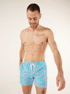 The Domingos Are For Flamingos 5.5" (Classic Swim Trunk) - Image 1 - Chubbies Shorts