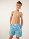 The Domingos Are For Flamingos (Boys Classic Swim Trunk) - Image 1 - Chubbies Shorts