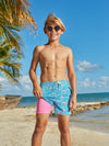 The Domingos Are For Flamingos (Boys Classic Lined Swim Trunk) - Image 2 - Chubbies Shorts