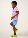 The Lil Dino Delight (Toddler Performance Polo) - Image 3 - Chubbies Shorts