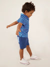 The Lil' Red, Stripe & Cool (Toddler Performance Polo) - Image 3 - Chubbies Shorts