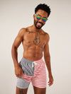 The Mericas 5.5" (Classic Lined Swim Trunk) - Image 1 - Chubbies Shorts