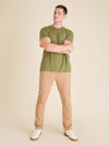 The Self Motivator (Non Pocket Graphic Tee) - Olive - Image 5 - Chubbies Shorts
