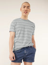 The Striper (Pocket T-Shirt) - Grey - Image 4 - Chubbies Shorts