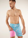 The Domingos Are For Flamingos 7" (Lined Classic Swim Trunk) - Image 5 - Chubbies Shorts