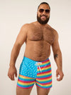 The Love Is Loves 4" (Classic Swim Trunk) - Image 1 - Chubbies Shorts
