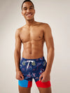 The Patriotic Lights 5.5" (Classic Lined Swim Trunk) - Image 1 - Chubbies Shorts