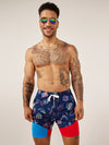 The Patriotic Lights 7" (Classic Lined Swim Trunk) - Image 1 - Chubbies Shorts