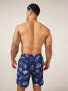 The Patriotic Lights 7" (Classic Lined Swim Trunk) - Image 2 - Chubbies Shorts