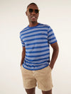 The Stripe (Pocket T-Shirt) - Navy - Image 1 - Chubbies Shorts