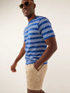 The Stripe (Pocket T-Shirt) - Navy - Image 3 - Chubbies Shorts