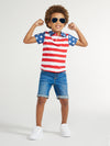 The Broad Stripes & Bright Stars (Kids Polo) - Image 1 - Chubbies Shorts