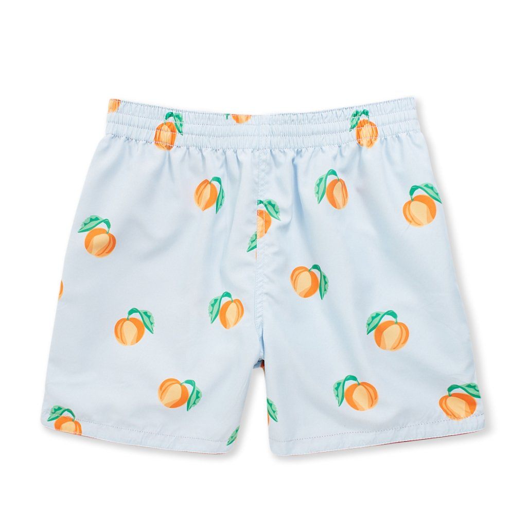 peach swim trunks