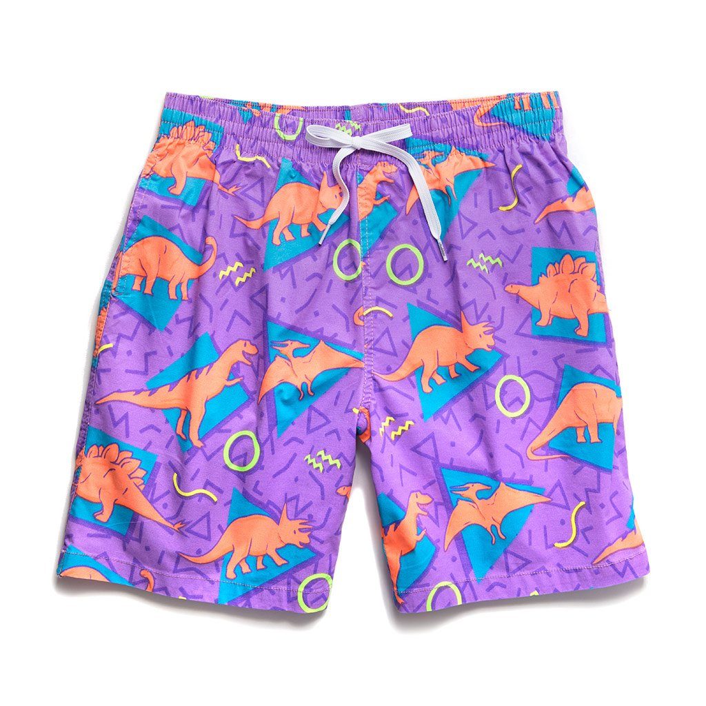 dinosaur swim trunks