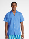 Linen Sunday Shirt (Big Blue) - Image 1 - Chubbies Shorts