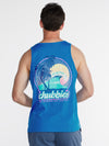 The Giant Wave (Tank Top) - Blue - Image 2 - Chubbies Shorts