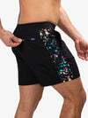 Paint Drip Swim Shorts Black – vectordesignerclothing