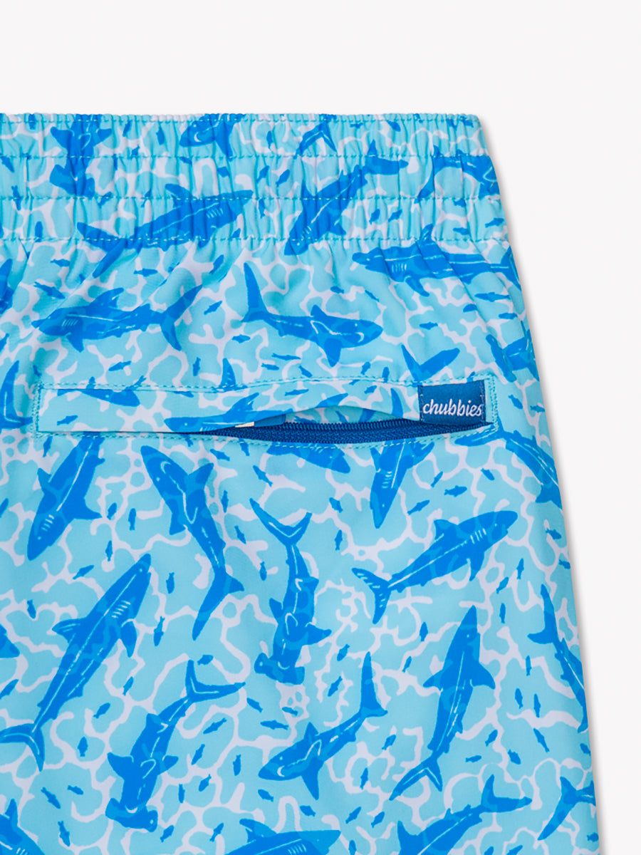 Men's Shark Swim Trunks, The Shark Sides 5.5