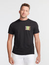 The Shady Palm (T-Shirt) - Black/Dark Grey - Image 1 - Chubbies Shorts